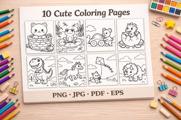 10 Cute Coloring Pages Showcase Animals: A Practical Resource for Parents and Educators