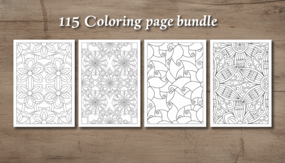 115 Coloring Pages Bundle for Adults