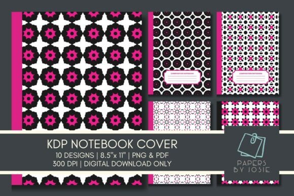 Black Pink Geometric KDP Notebook Cover: A Practical Design Solution for Your Publishing Workflow