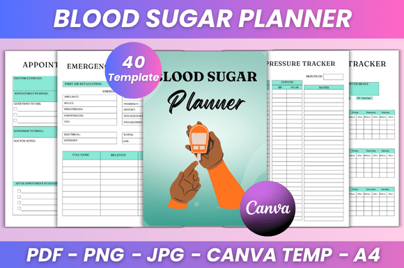 Blood Sugar Planner KDP Interior: A Practical Health Tracking Tool