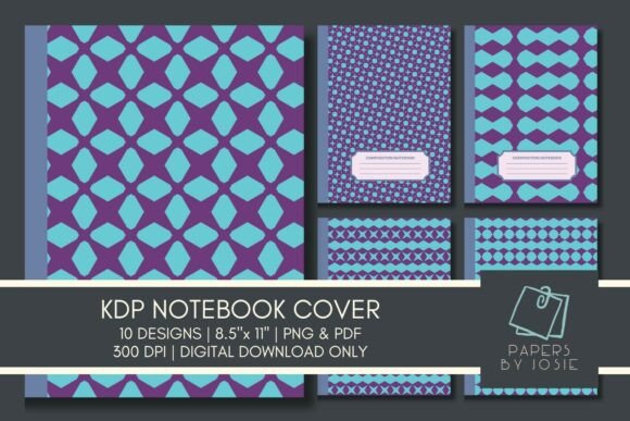 Blue Purple KDP Notebook Cover: What This Design Bundle Offers Self-Publishers