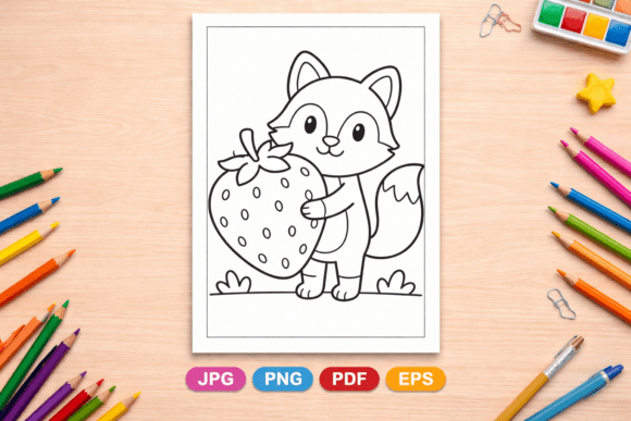 Choosing the Right Coloring Page: A Look at the Cute Fox Strawberry Coloring Page and What Sets It Apart