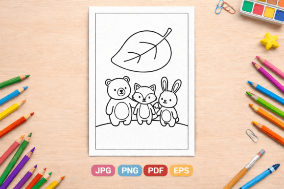 Cute Forest Animals Coloring Page: A Creative Tool for Early Learning and Fun