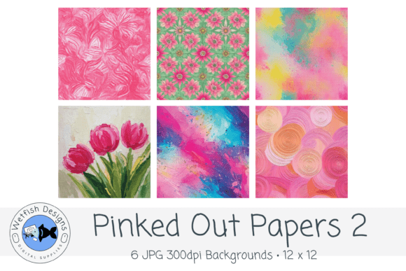 Elevating Digital Design with Pinked out Background Papers 2