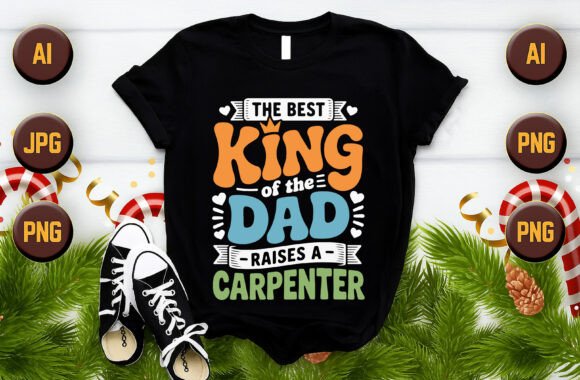 Father's Day T-Shirt Design Vector: Smart Art for Print-on-Demand