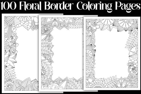 Floral Border Coloring Pages: Elevate Your Creative Projects with Elegant Botanical Frames