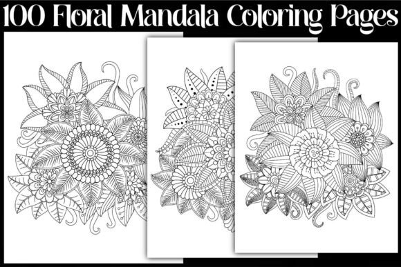 Floral Mandala Coloring Pages for Relaxation
