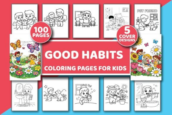 Good Habits Coloring Pages for Kids: Fun Tools for Building Routines