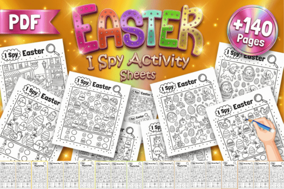I Spy Easter Activity Sheets for Kids