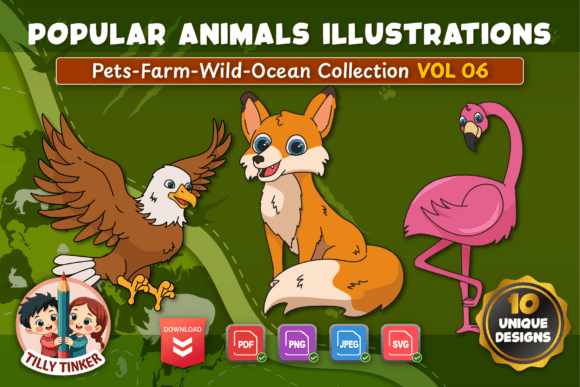 Popular Animals Illustration Vol 06: A Guide to Getting the Most from This Vibrant Collection