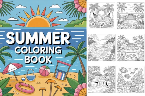 Summer Coloring Page for Adults: A Creative Path to Relaxation and Seasonal Joy